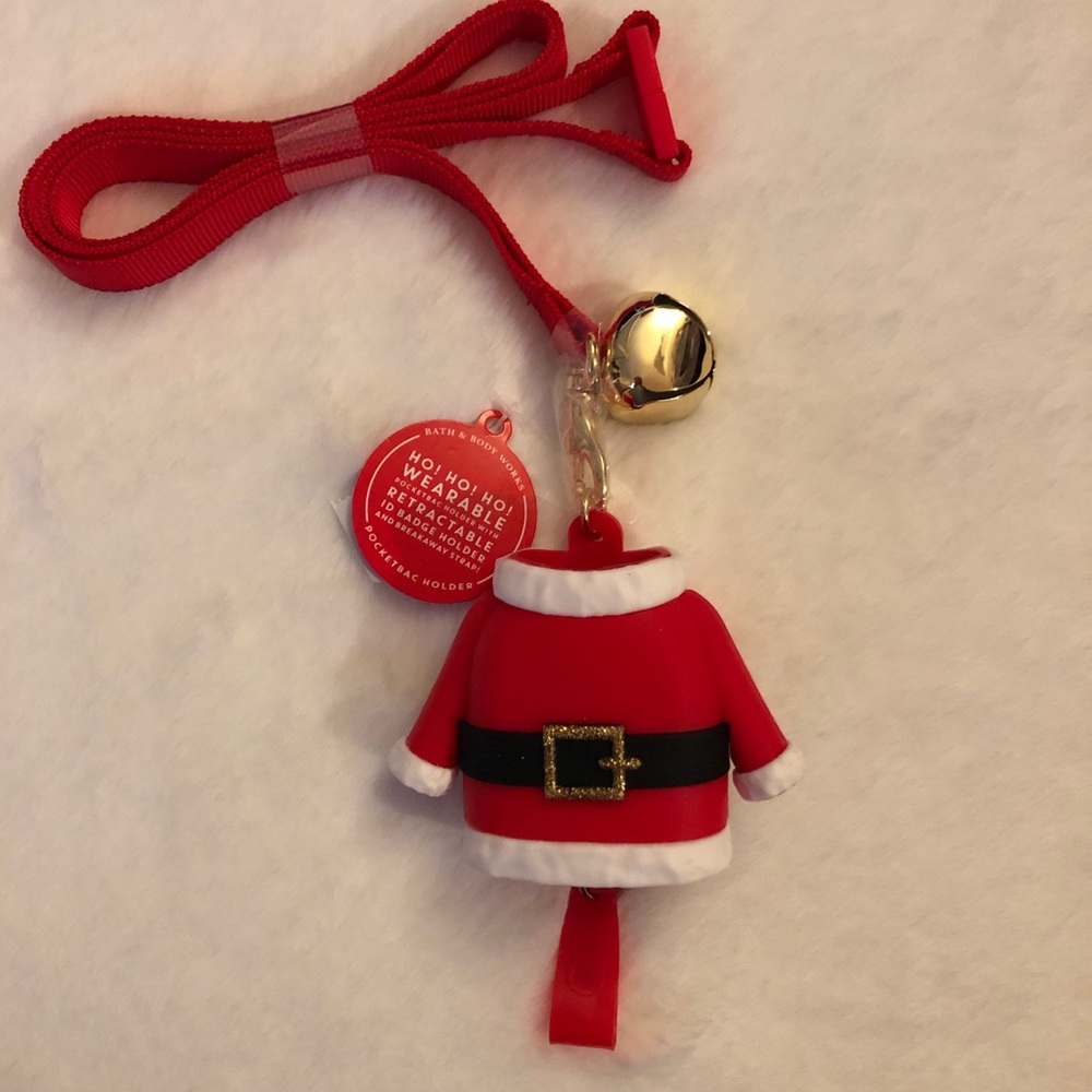 Santa suit lanyard pocketbac holder